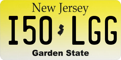 NJ license plate I50LGG