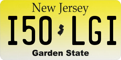 NJ license plate I50LGI