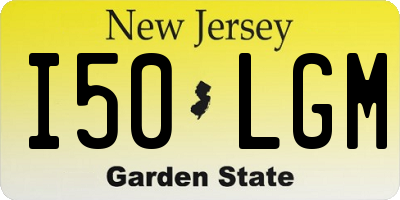NJ license plate I50LGM