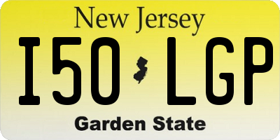 NJ license plate I50LGP