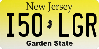 NJ license plate I50LGR