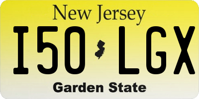 NJ license plate I50LGX