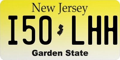 NJ license plate I50LHH