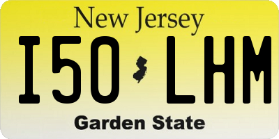 NJ license plate I50LHM