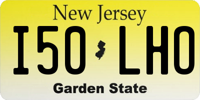 NJ license plate I50LHO
