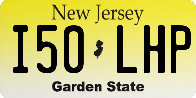 NJ license plate I50LHP