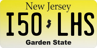 NJ license plate I50LHS