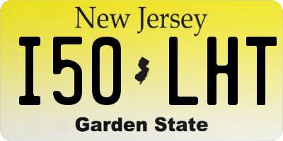NJ license plate I50LHT