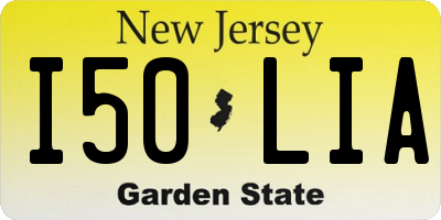 NJ license plate I50LIA