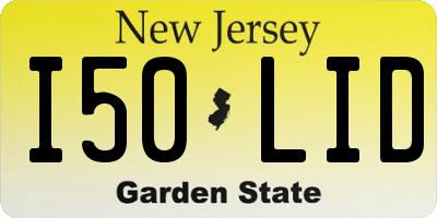 NJ license plate I50LID