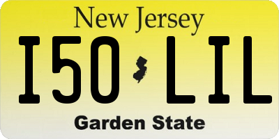 NJ license plate I50LIL