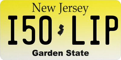 NJ license plate I50LIP