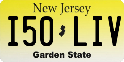 NJ license plate I50LIV