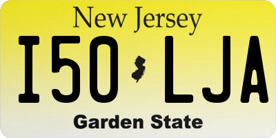 NJ license plate I50LJA