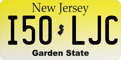 NJ license plate I50LJC