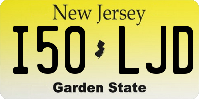 NJ license plate I50LJD