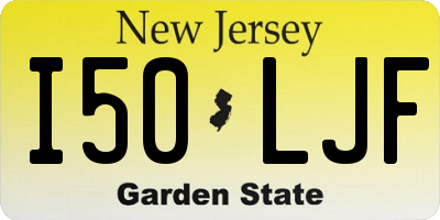 NJ license plate I50LJF