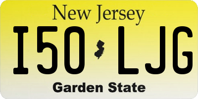 NJ license plate I50LJG