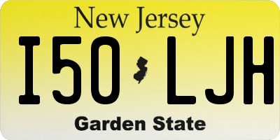 NJ license plate I50LJH