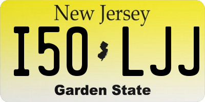 NJ license plate I50LJJ