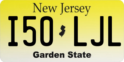 NJ license plate I50LJL