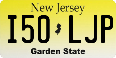 NJ license plate I50LJP