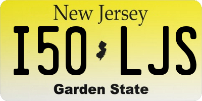 NJ license plate I50LJS