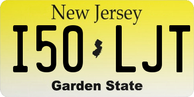 NJ license plate I50LJT
