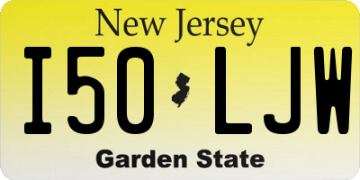 NJ license plate I50LJW