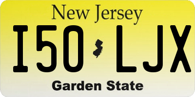 NJ license plate I50LJX