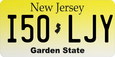 NJ license plate I50LJY