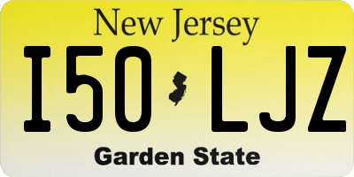 NJ license plate I50LJZ