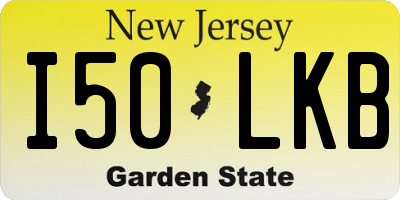 NJ license plate I50LKB