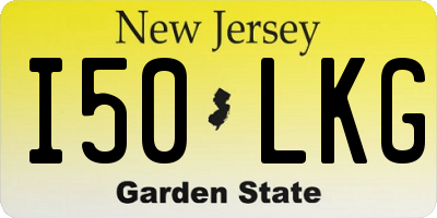 NJ license plate I50LKG