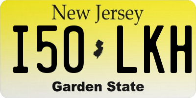NJ license plate I50LKH