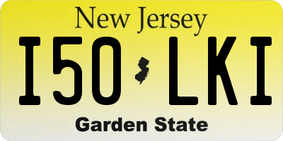 NJ license plate I50LKI