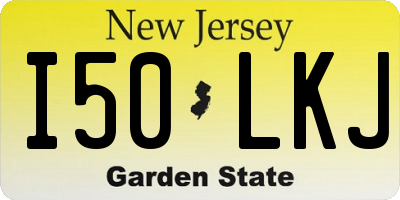 NJ license plate I50LKJ