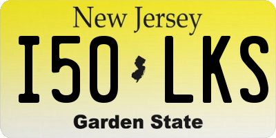 NJ license plate I50LKS