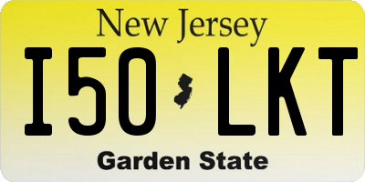 NJ license plate I50LKT