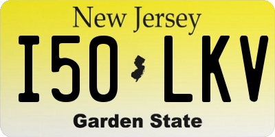 NJ license plate I50LKV