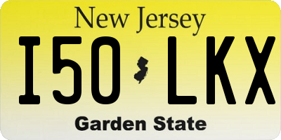 NJ license plate I50LKX