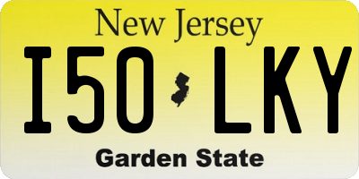 NJ license plate I50LKY