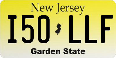 NJ license plate I50LLF