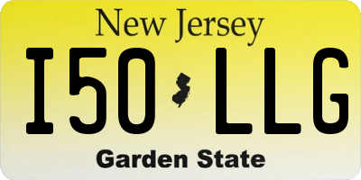 NJ license plate I50LLG