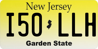NJ license plate I50LLH