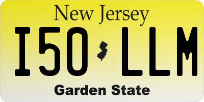 NJ license plate I50LLM