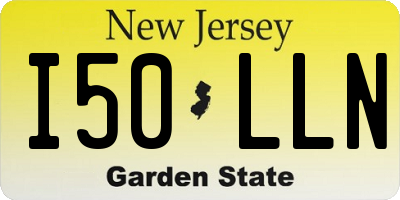 NJ license plate I50LLN