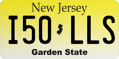 NJ license plate I50LLS