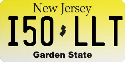 NJ license plate I50LLT