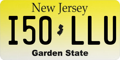 NJ license plate I50LLU
